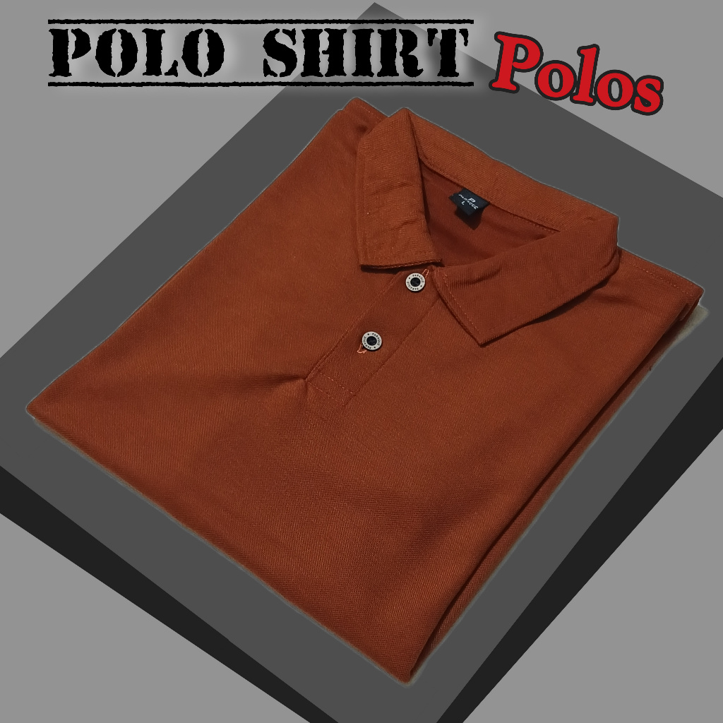 Kaos Kerah Polos Pria Wanita Berkerah Polos Kancing Depan