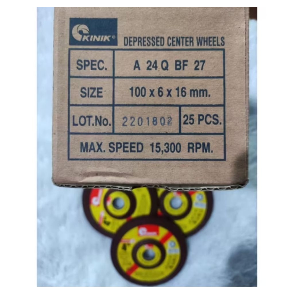 (1pcs) BATU GERINDA KINIK / Mata gerinda kinik 4"