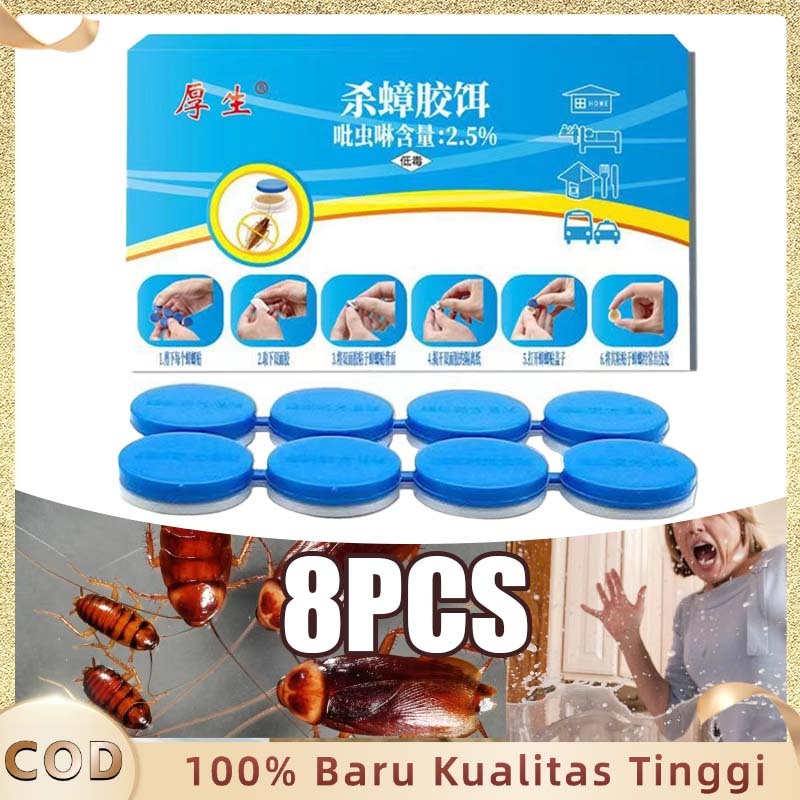 Perangkap Kecoa Kecil Racun Kecoa Paling Ampuh 8pcs Pembasmi Kecoa Paling Ampuh Racun Pembasmi Kecoa