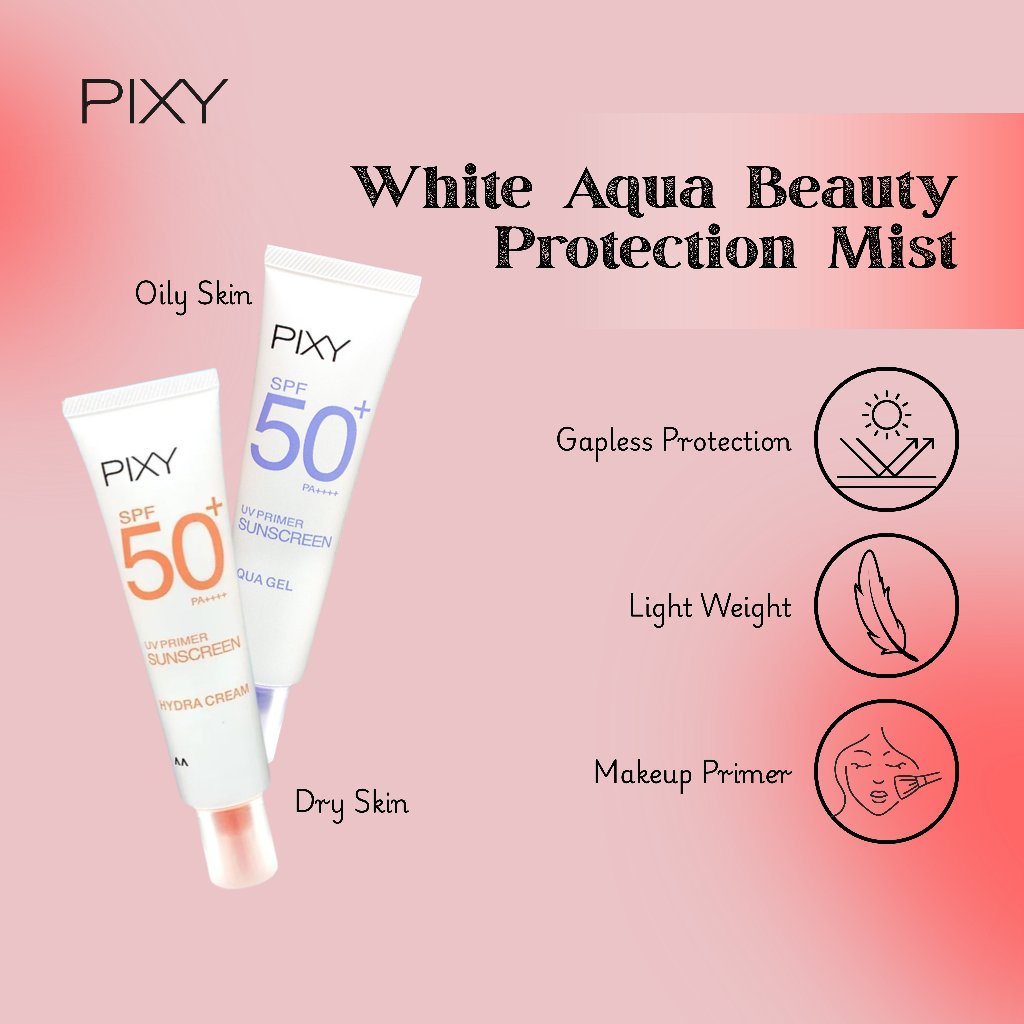 PIXY - UV PRIMER SUNSCREEN SERIES + FREE GIFT / SUNSCREEN PIXY / PRIMER PIXY