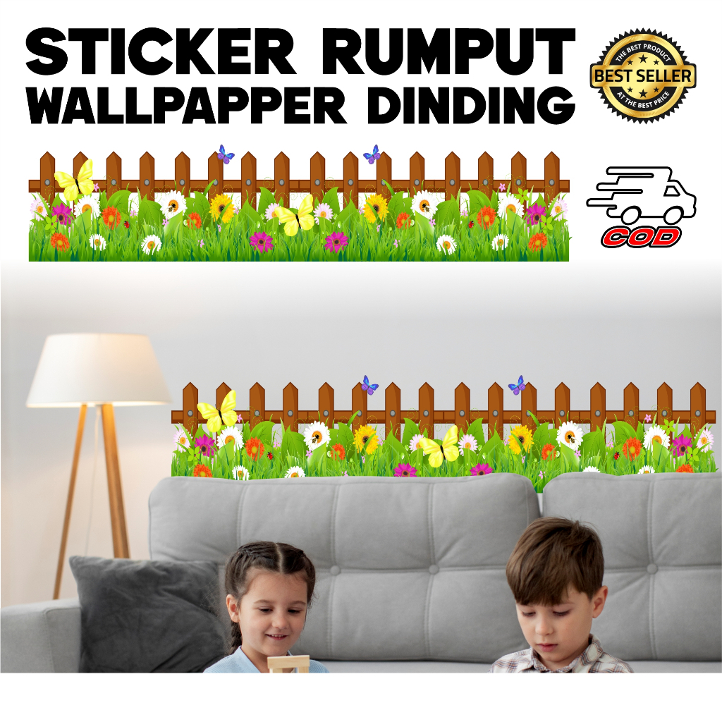 

STIKER DINDING MODEL RUMPUT / WALLPAPER DINDING RUMPUT / TAHAN AIR / CUTTING