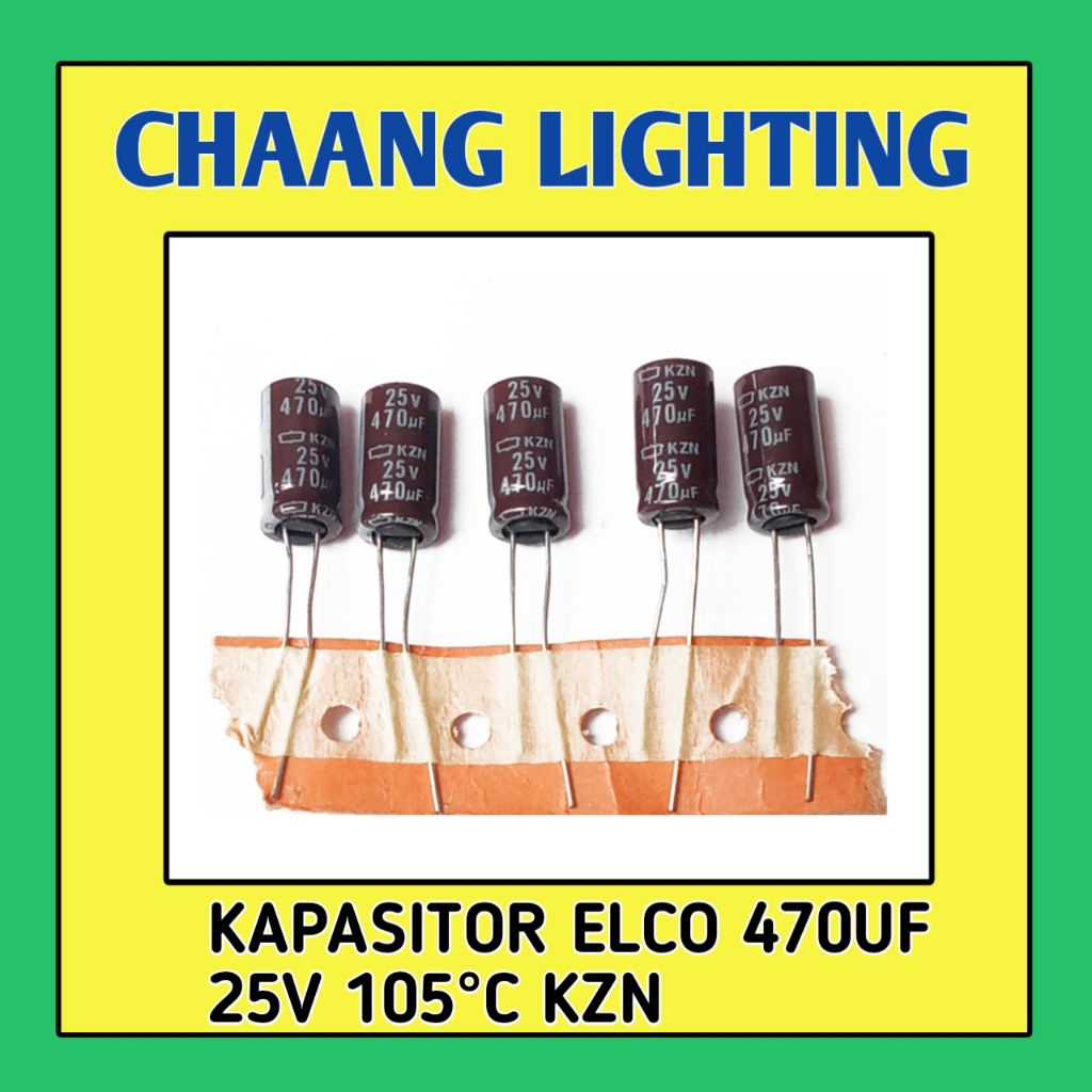 470UF 25V KAPASITOR ELKO 470UF 25V CAPASITOR ELCO 470UF 25V ELCO 470UF 25V 105°C