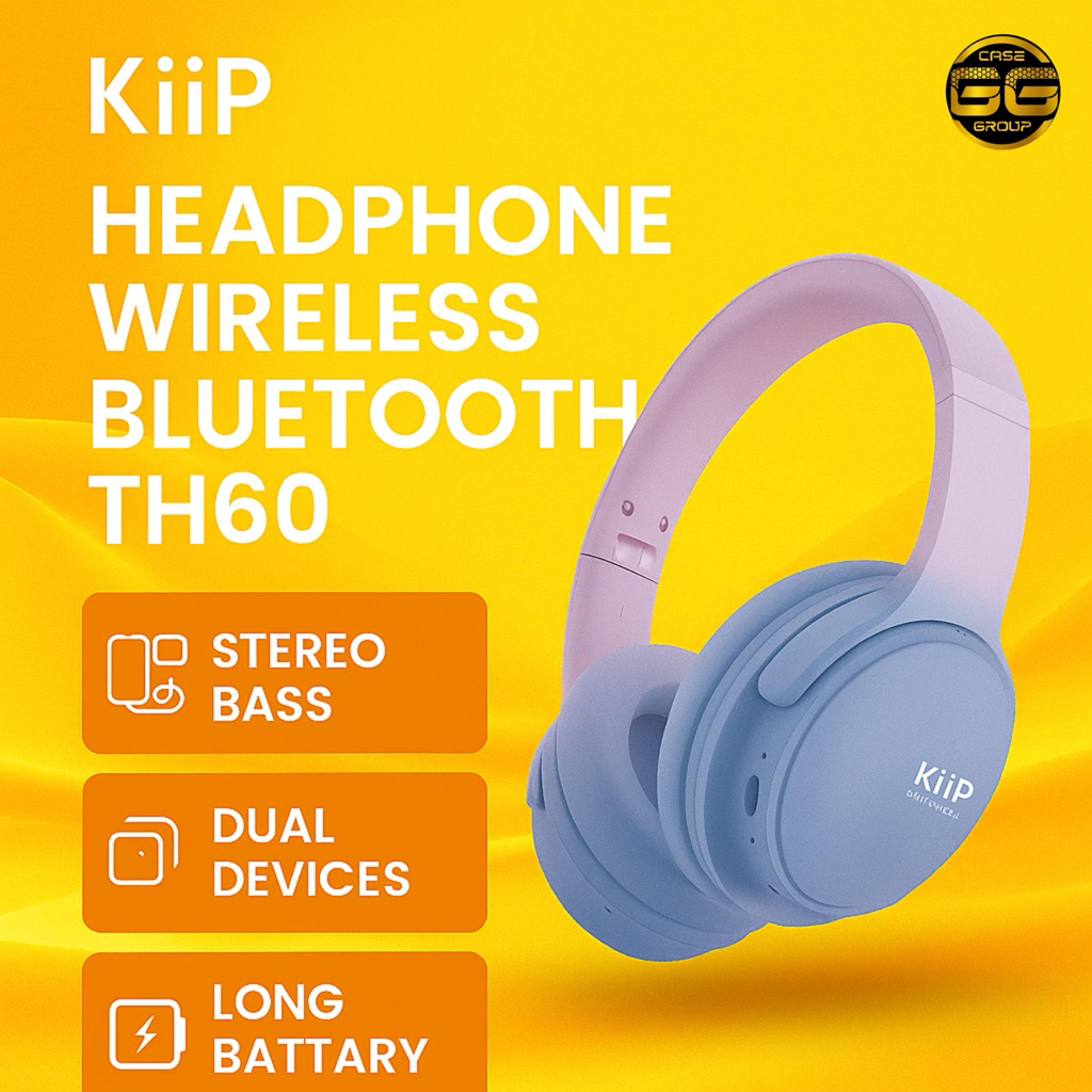 HEADPHONE KIIP TH60// HEADPHONE BLUETOOTH WIRELESS KIIP TH60