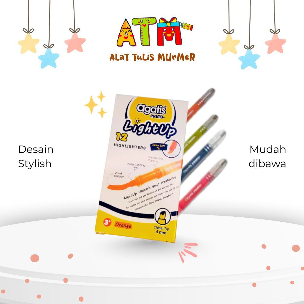 

Bolpoin/Pen/Highliter Pen/Agatis Prime - Premium Highlighter Liquid Pen Neon