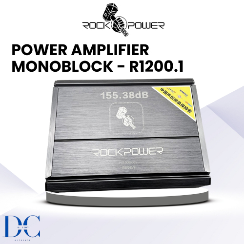 Power Amplifier Monoblock Mobil - Amplifier R1200.1 Rockpower - Power Amplifier Monoblock - High Per