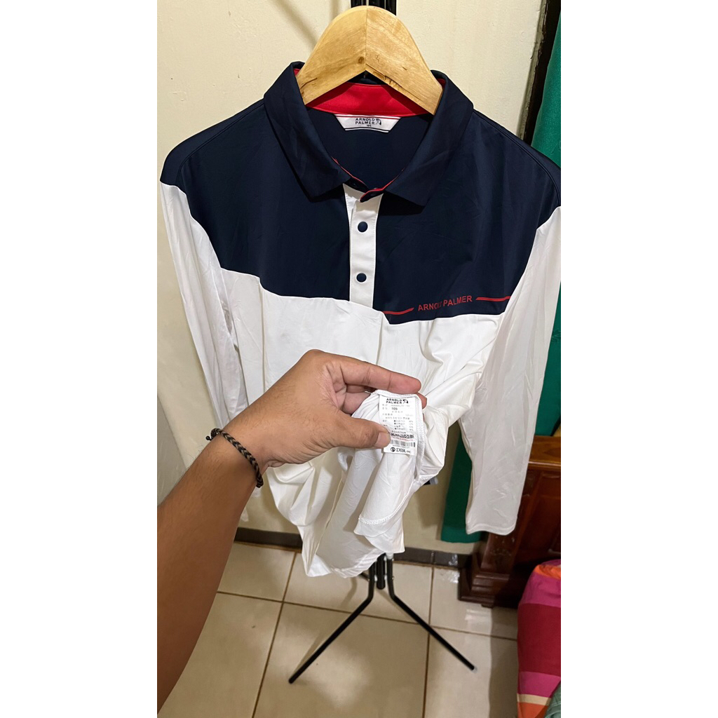 kaos kerah lengan panjang ARNOLD PALMER original