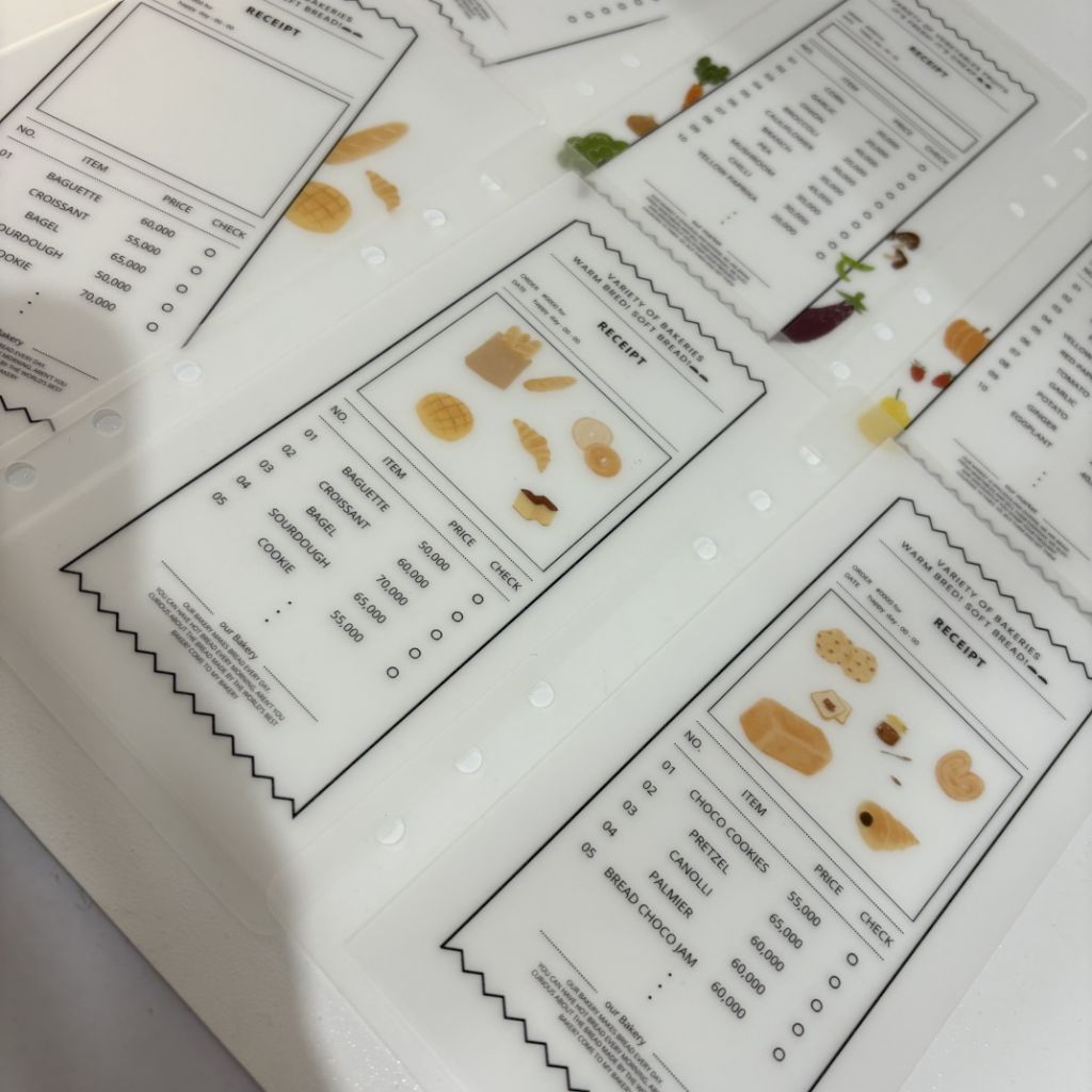 

Cash envelope veggie and bread size A6