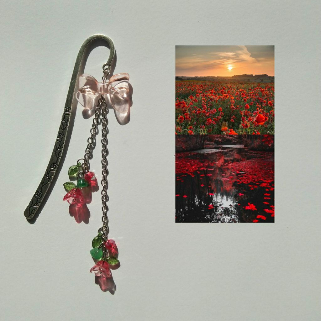

bookmark besi flower/bookmark flower aesthetic/pembatas buku lucu/pembatas buku estetik