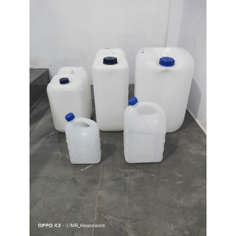 Jerigen plastik Putih SPP 2 liter/5 liter