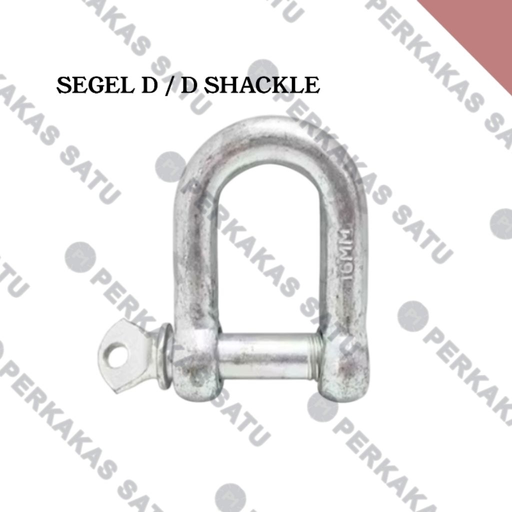 SEGEL D GALVANIZED 12MM / SHACKLE D GALVANIZED 12MM