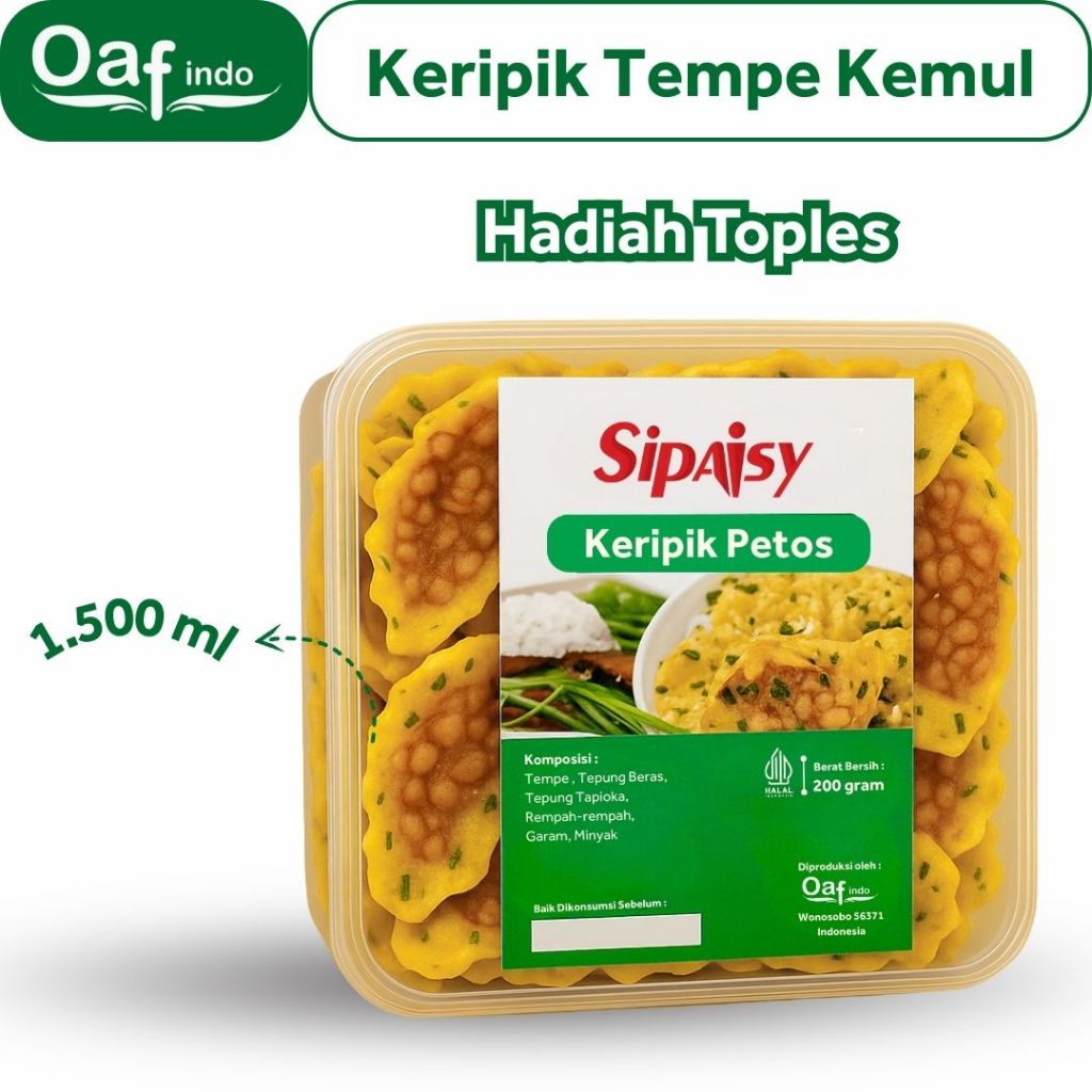 

Sipaisy Keripik Tempe Atos Khas Wonosobo Kemasan Toples