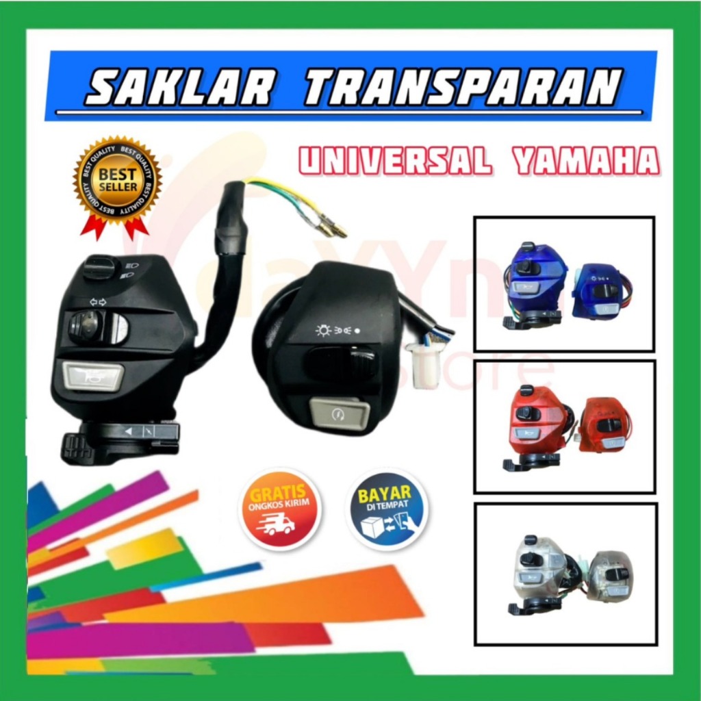 SAKLAR TOMBOL KANAN & KIRI PLUS HAZARD YAMAHA Mio Smile Mio Sporty Mio karbu Mio Soul Karbu Soul GT 