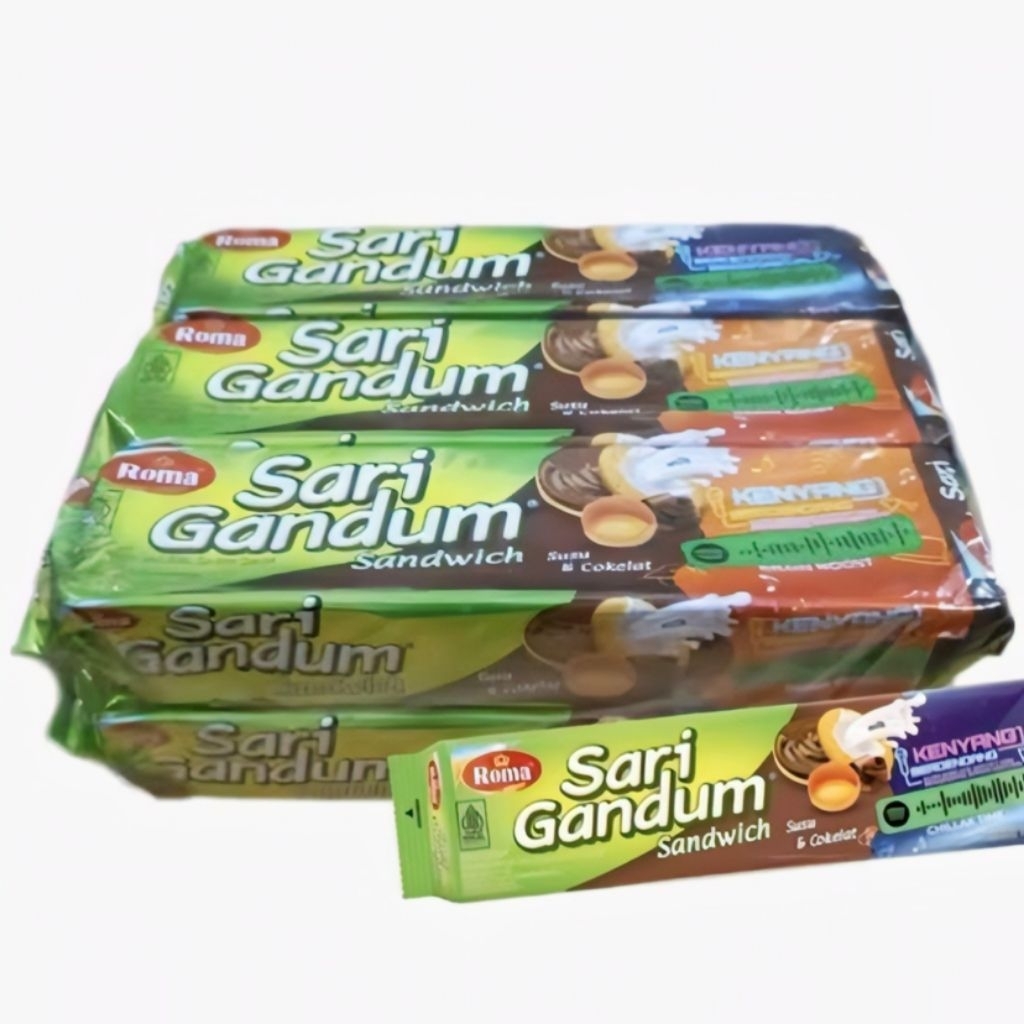 

Roma Sari Gandum Sandwich Susu & Cokelat 108 gr isi 6 Pcs Per Pack