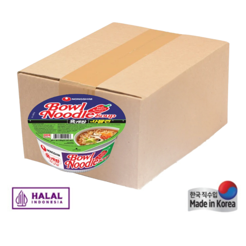 

[1 DUS] MIE BOWL NOODLE HOT & SPICY 86gr [NONGSHIM - MIE IMPORT KOREA]