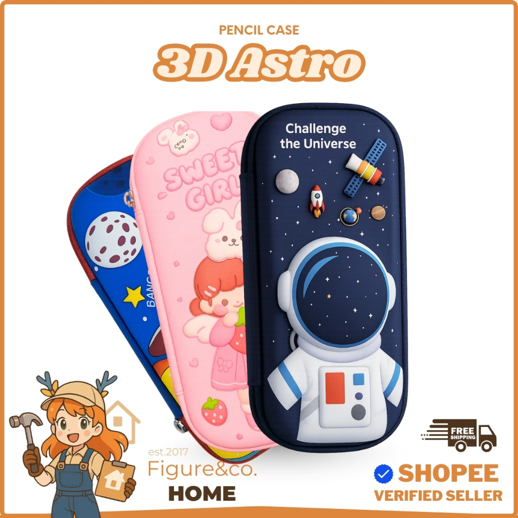 

[FM] - 3D Pencil Case / Tempat Pensil / Kotak Pensil Karakter Dengan Socket