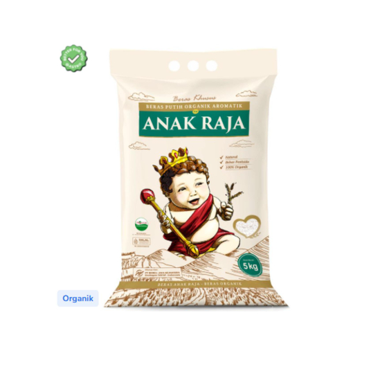

Anak Raja Beras Putih Organik Aromatik 5kg