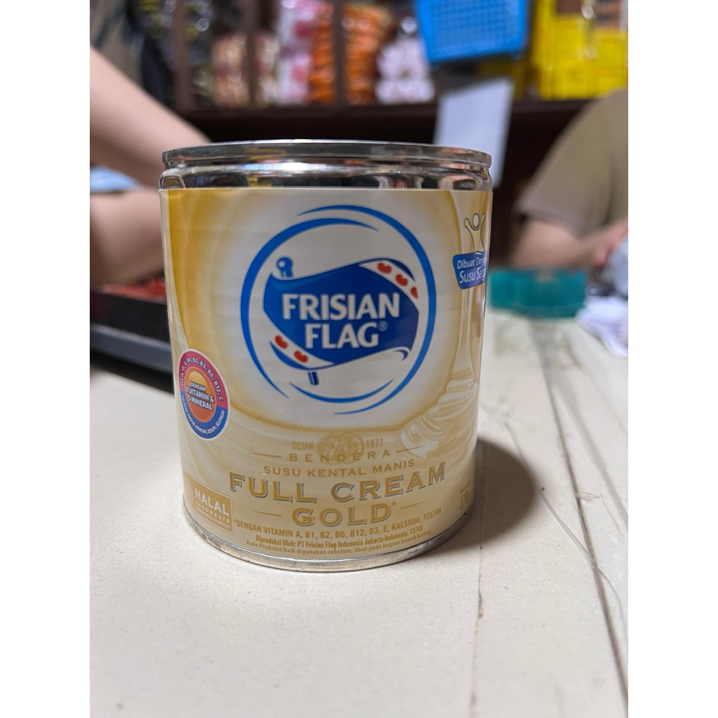 

Susu Kental Manis/Susu Full Cream/ Susu Frisian Flag Gold Kaleng isi 370gr