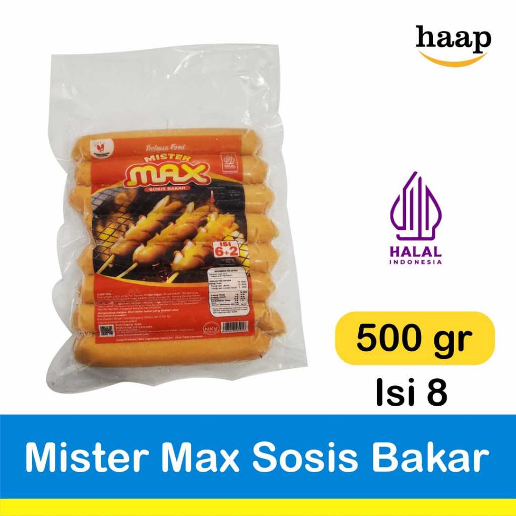 

Mister Max Sosis Bakar 500gr isi 8