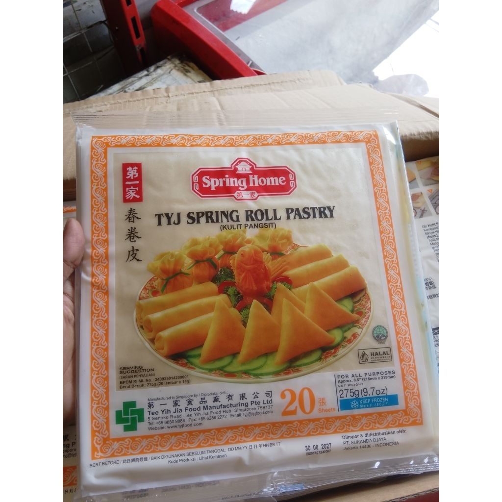 

Kulit Pangsit Spring Roll TYJ 8.5 cm isi 20