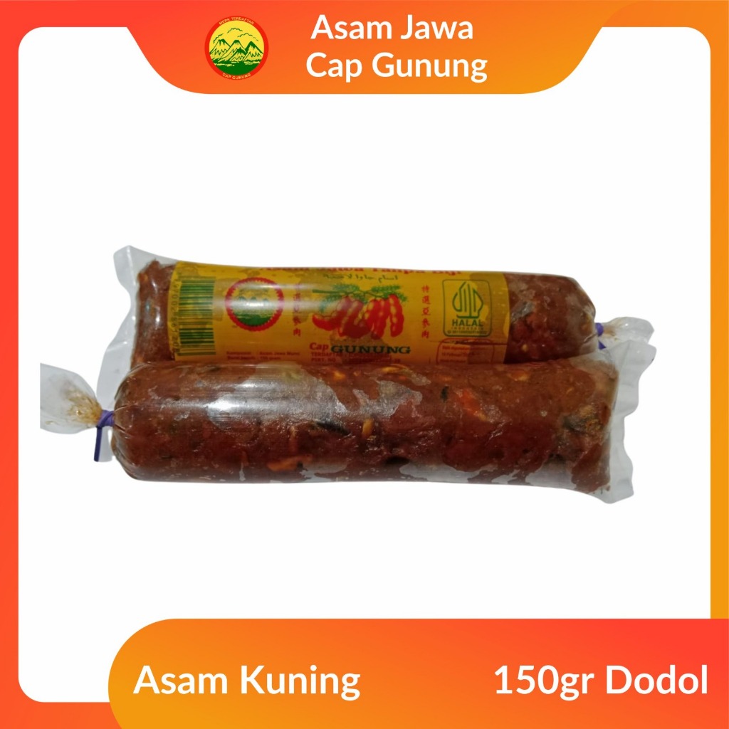 ASAM JAWA DAGING/TANPA BIJI CAP GUNUNG 150 GRAM KUNING