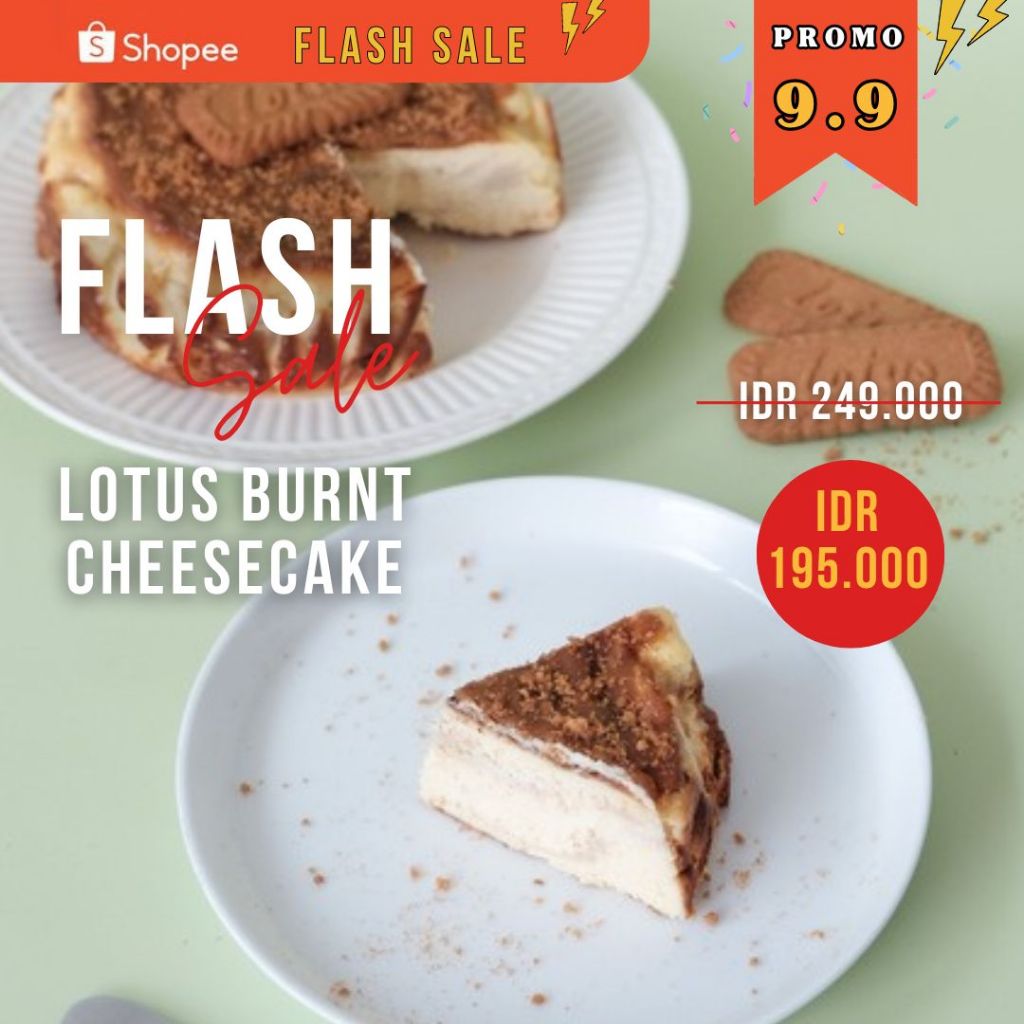 

LOTUS BASQUE BURNT CHEESECAKE - Birthday Cake / Kue Keju / Hampers