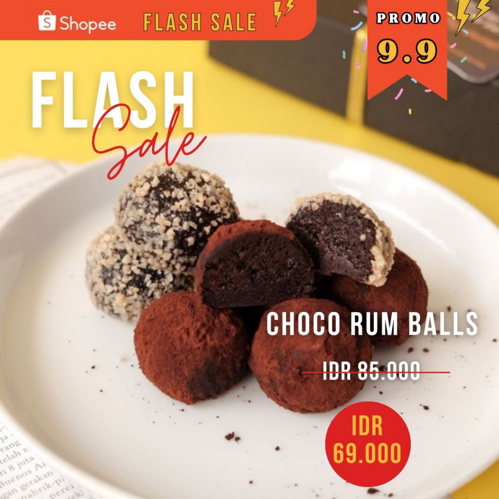 

PREMIUM CHOCO RUM BALL - Dessert / Gift Box / Coklat / Rumballs