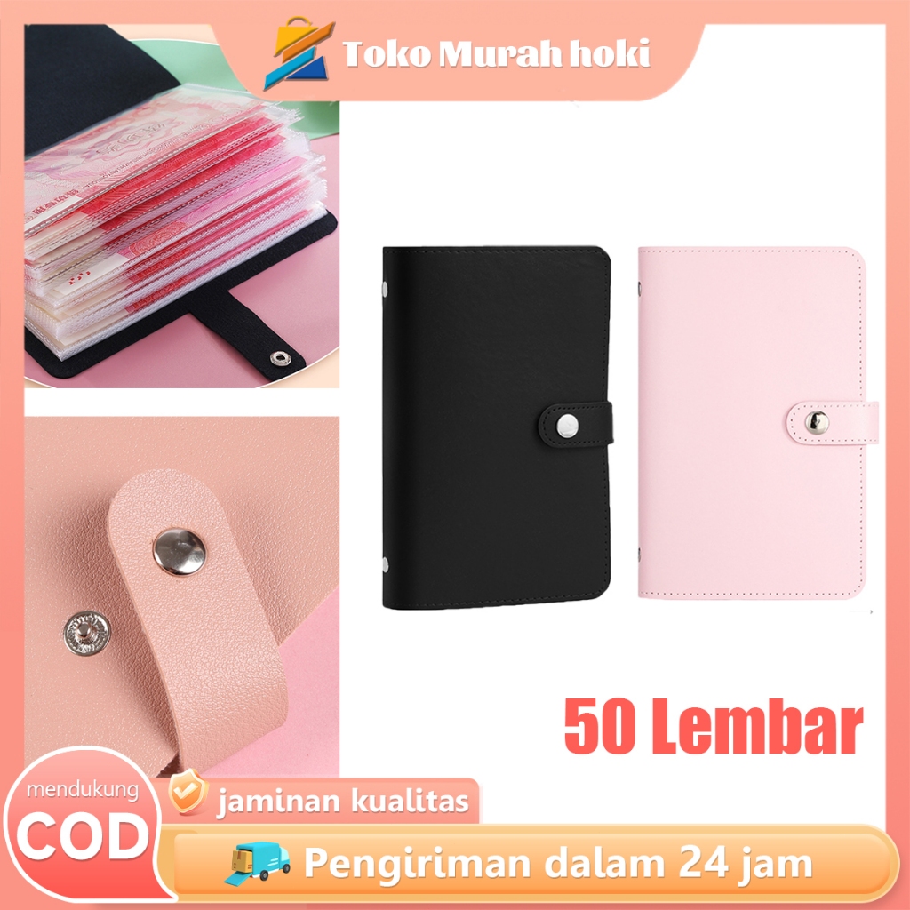 Album Koleksi Uang Kertas 50 Lembar Dompet Disiplin Keuangan Buku Tabungan Harian Dompet Disiplin