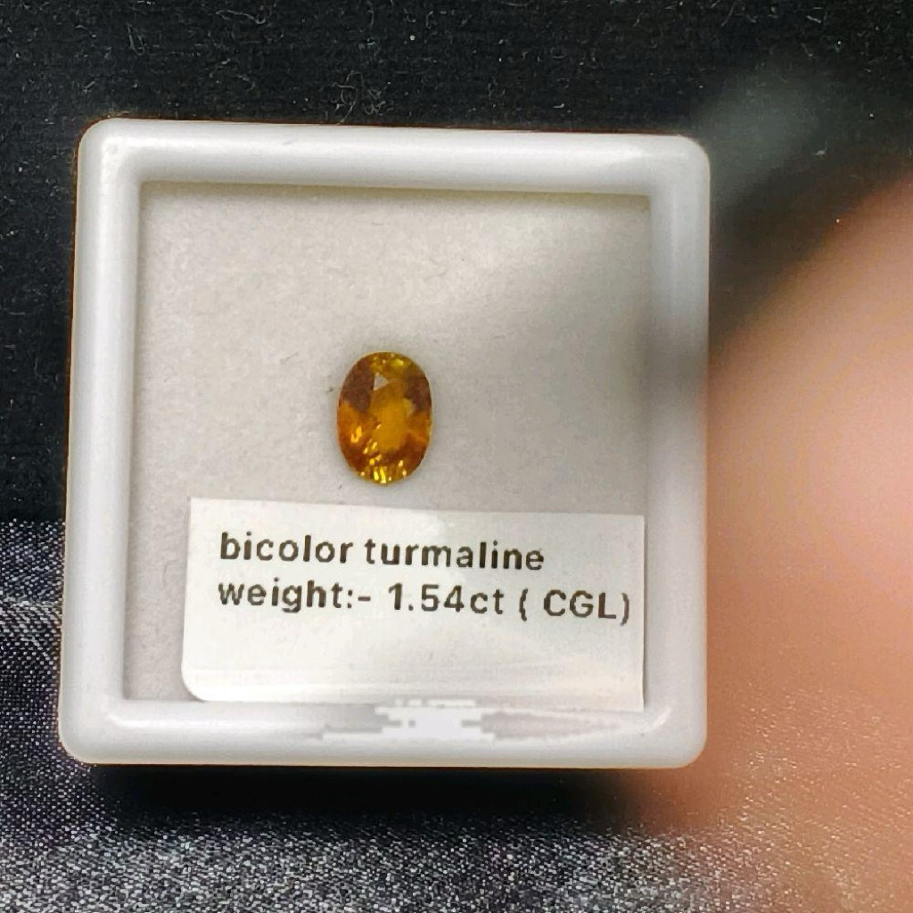Batu Alam Natural Bicolor Tourmaline