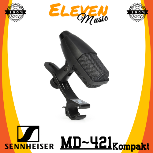 Mikrofon Drum Sennheiser MD421 Kompakt Drum Microphone Clip Black Sennheiser MD-421 Kompakt