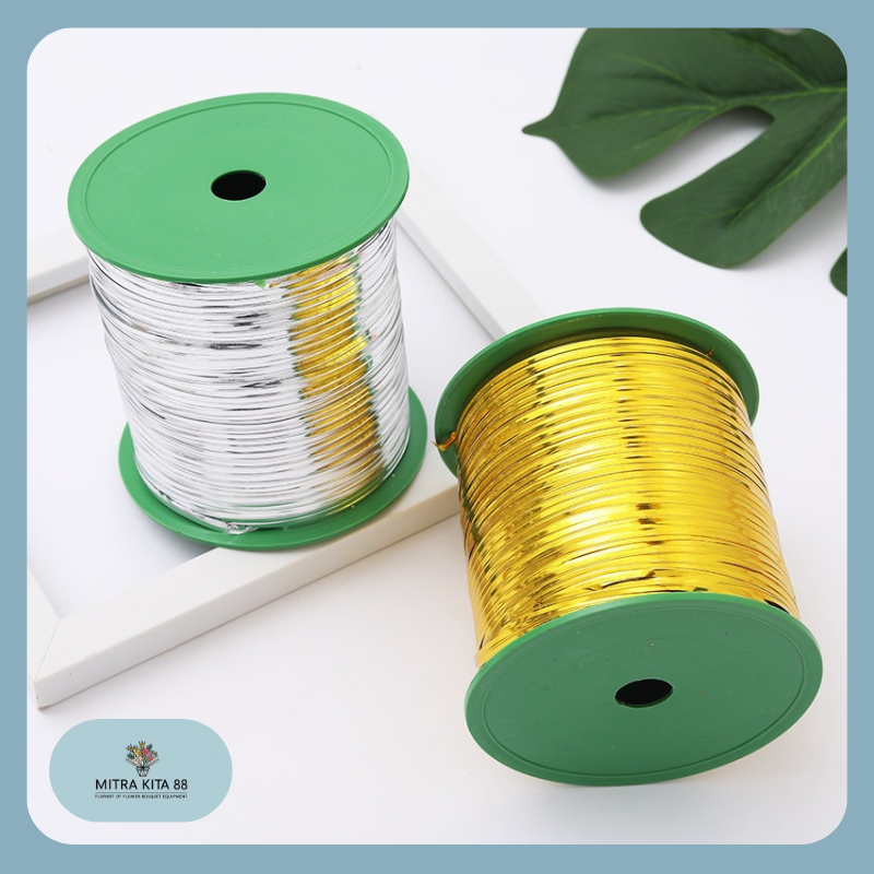 

Tali Kawat/Pita Kawat Pengikat Sovenir Twist Roll 300 Yard PT08