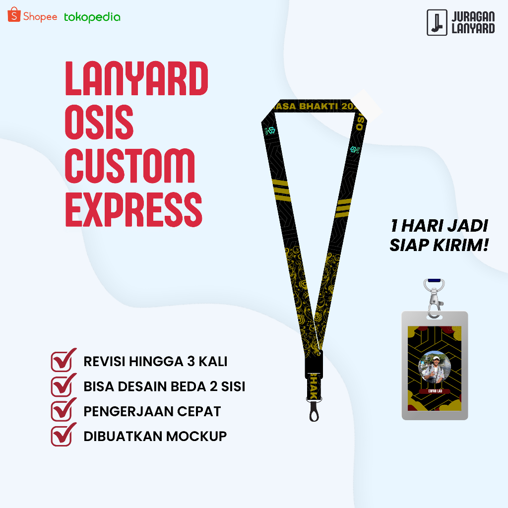 

LANYARD ID CARD OSIS KEPANITIAAN REQUEST TERMURAH