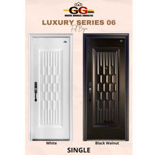 Pintu Baja merek GG DOORS Type Luxury Single 06.230