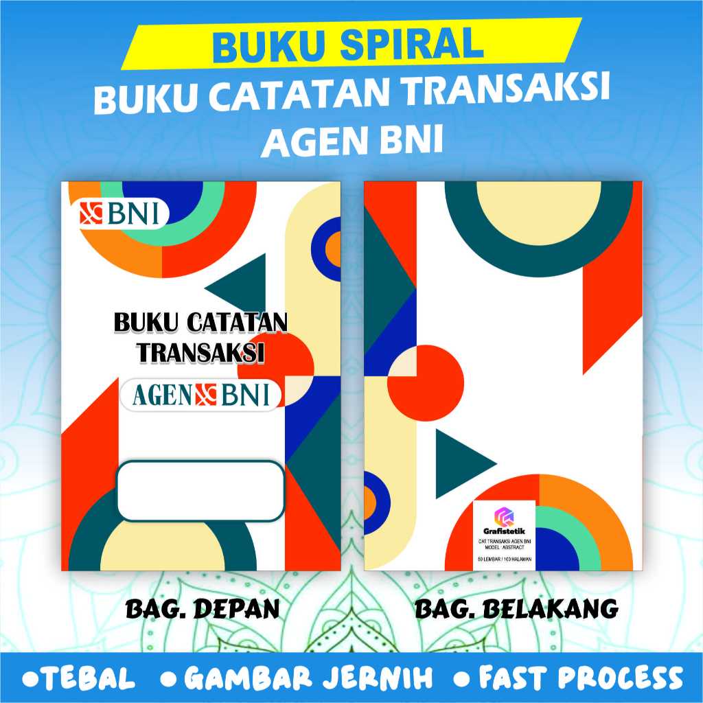 

BUKU CATATAN TRANSAKSI AGEN BNI BY GRAFISTETIK