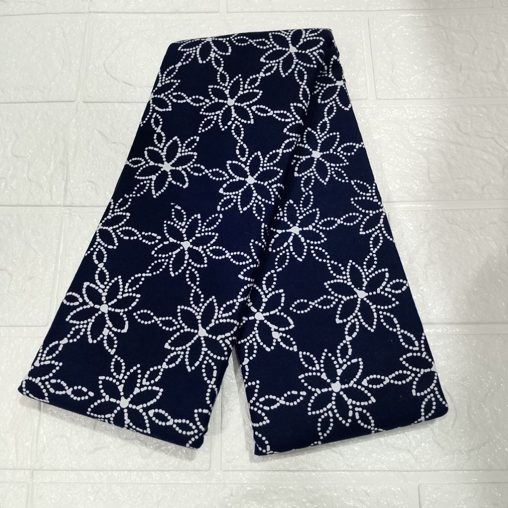 kain Batik Garutan Batik cap asli bahan katun warna Biru dongker