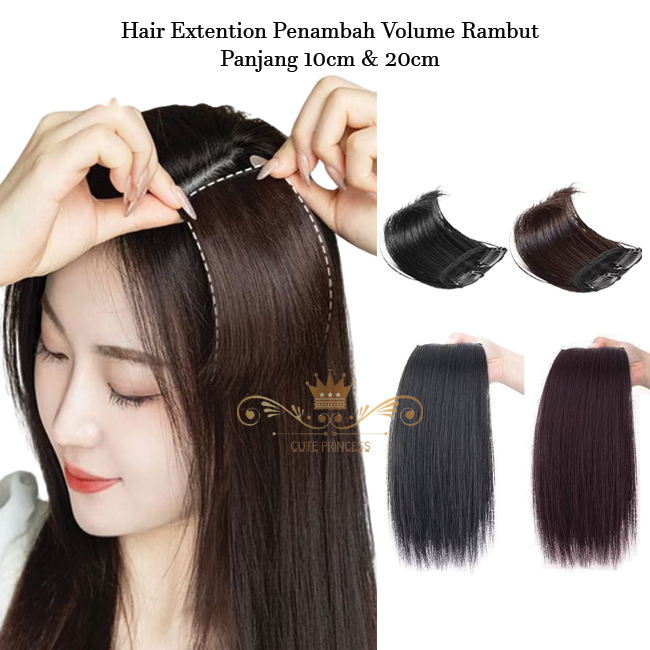 Hairpiece Rambut Hair Clip Extension Hair Volumer Penambah Volume