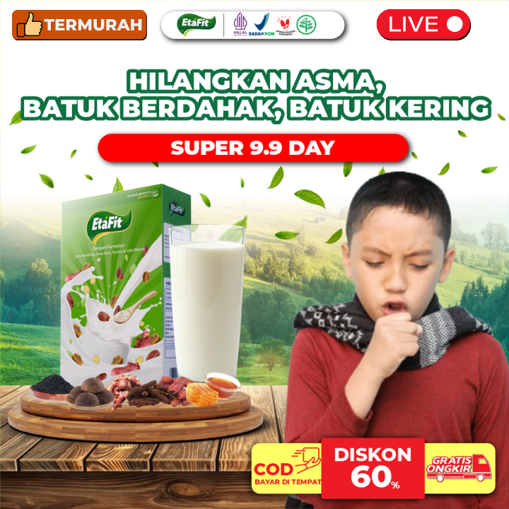 

Obat Batuk Pilek Berdahak Berlendir Kering Anak - ETAFIT Susu Kambing Etawa Murni Asli 100% Original