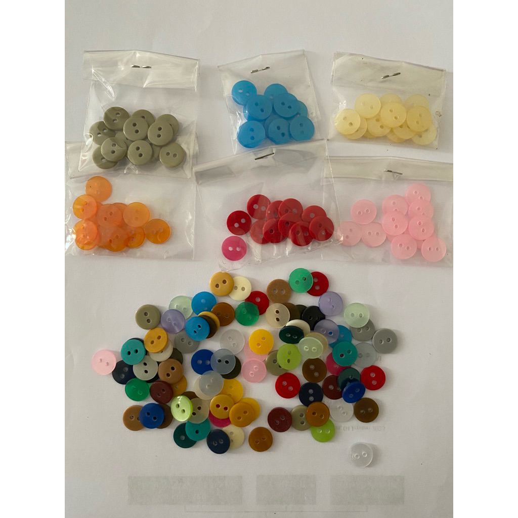 [COD] Kancing baju safari perlusin / 12 biji