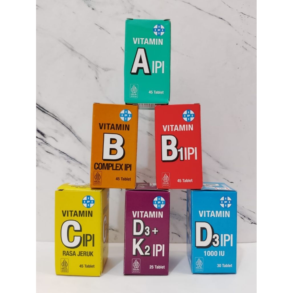 IPI VITAMIN A/B1/BComplex/C/D3/D3+K2/E/ZINC