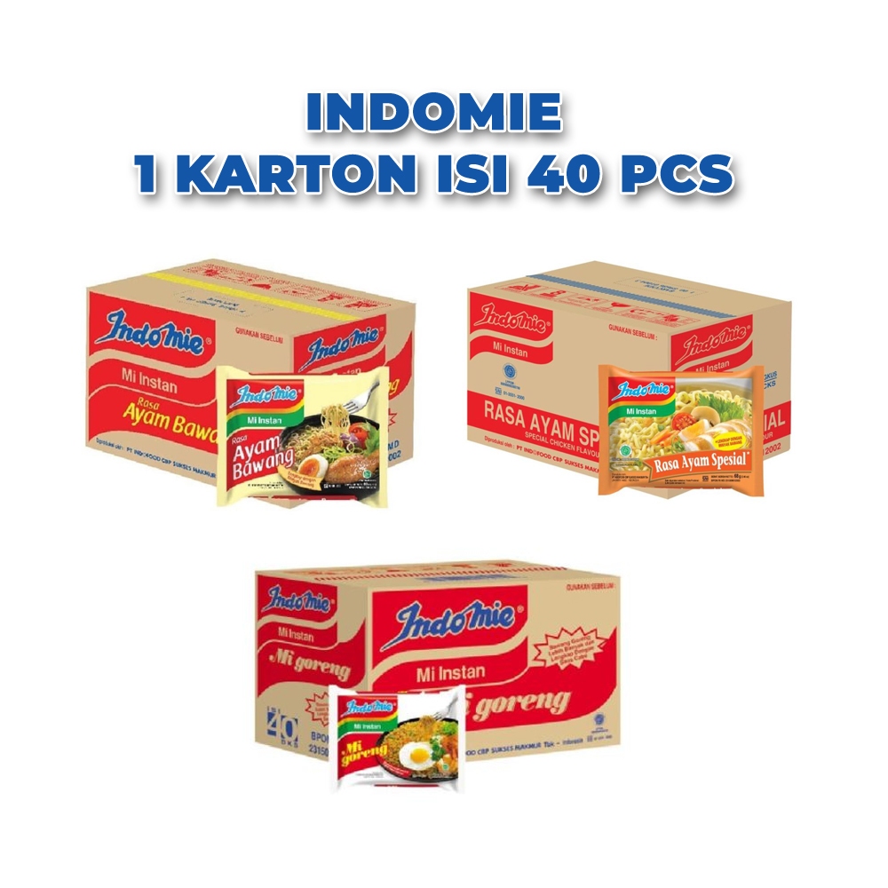 

INDOMIE 1 DUS isi 40 pcs VARIANT AYAM BAWANG / AYAM SPESIAL / GORENG