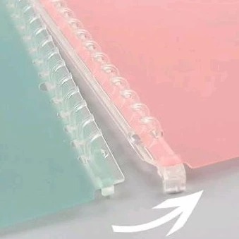 

READY INSTANT DIY Notebook A5 RING 20 Cover Korean Macaron Kertas Sampul Buku Cover DIY Loose Leaf Ring Binder Cover Binding Plastic A5