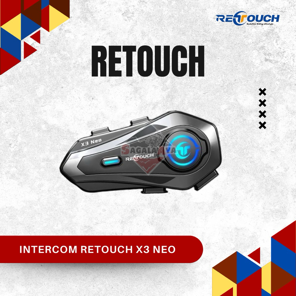 RETOUCH X3 NEO Bluetooth Headset Helmet | Super Bass | Voice Command | IP65 Waterproof