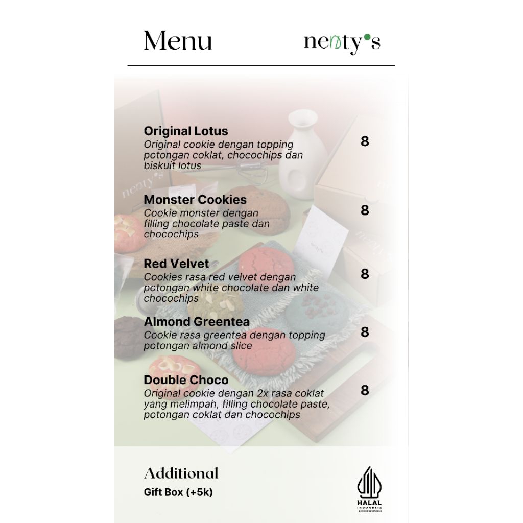 

[Nentys.co] READY STOCK Soft Cookies HALAL