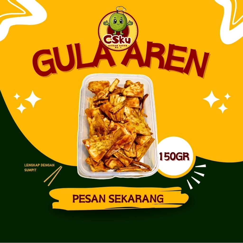 

CSku - KRIPIK SUKUN RASA GULA AREN @150GRAM/500ML