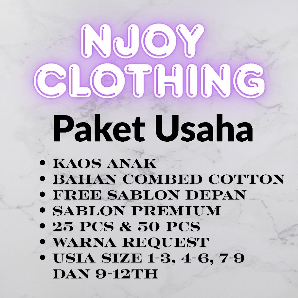 KAOS.CUSTOM/PAKET USAHA KAOS/KAOS USAHA
