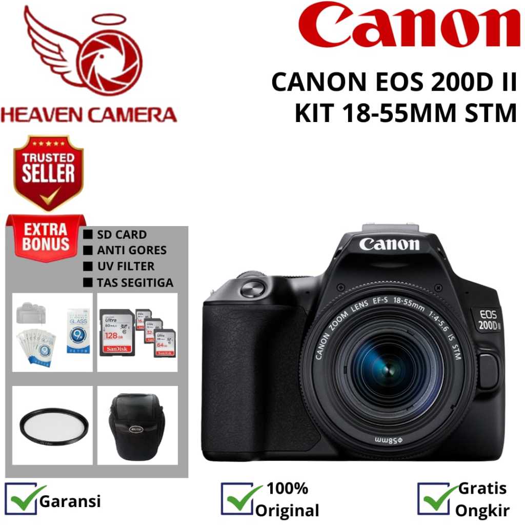 CANON EOS 200D II KIT 18-55MM IS STM / CANON 200D MARK II KIT 18-55MM IS STM