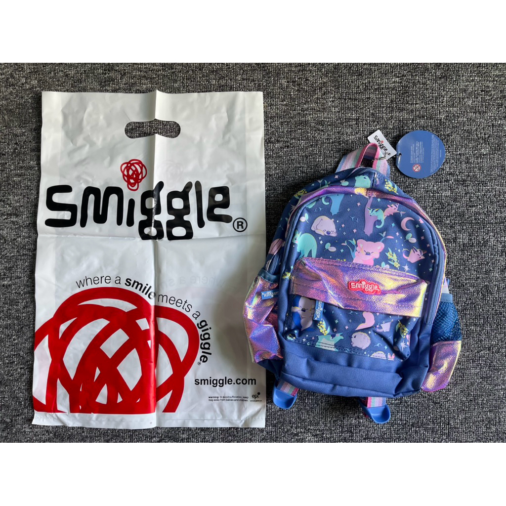 TAS SMIGGLE KOALA UNGU & DINO BIRU READY BALIKPAPAN