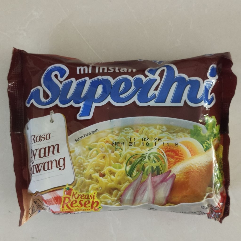 

Supermi Mi Instan Rasa Ayam Bawang 5x75gram