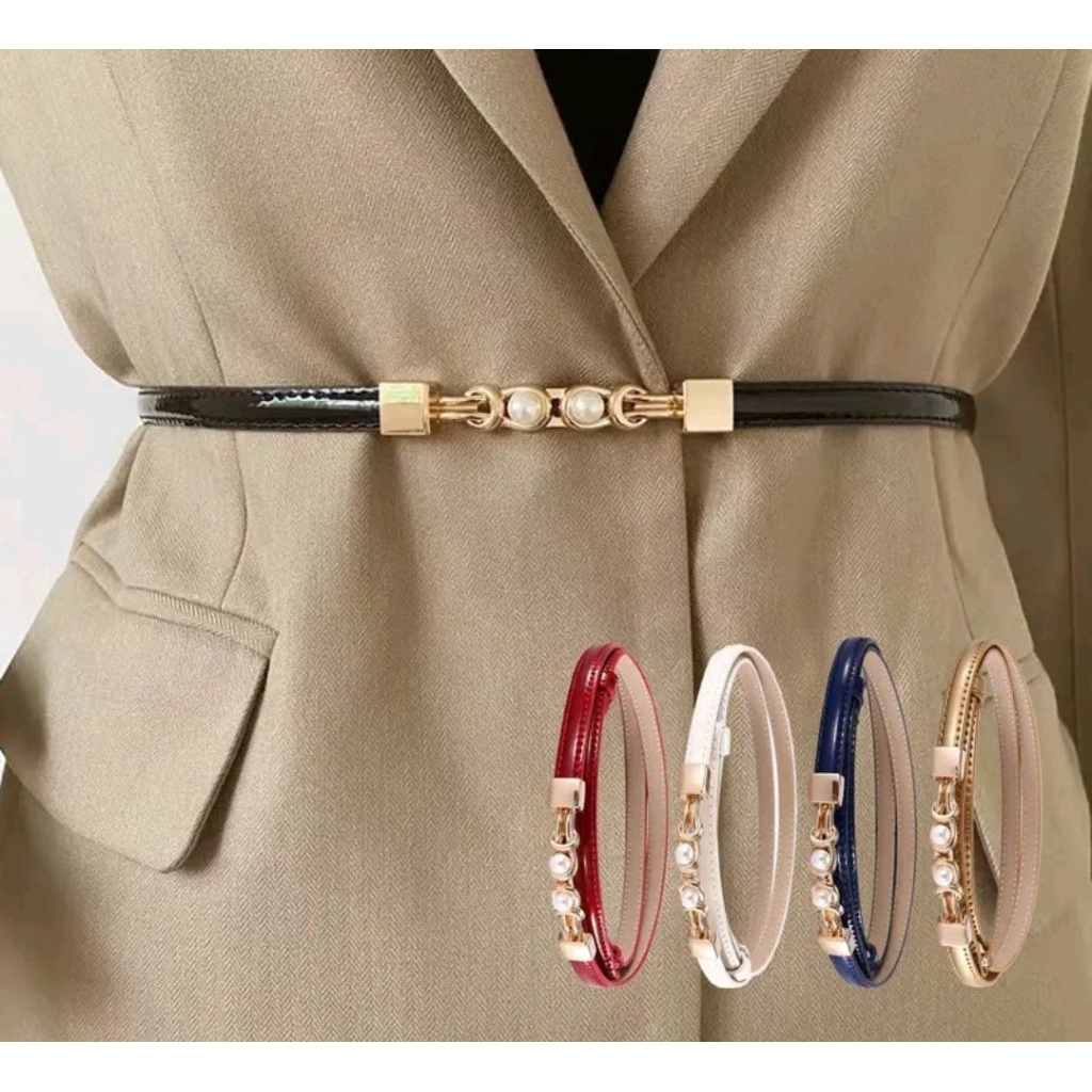 Sabuk Ikat Pinggang Wanita Adjustable Gaya Kekinian Tali Pinggang Baju Dan Celana Fashion Trendy Sab