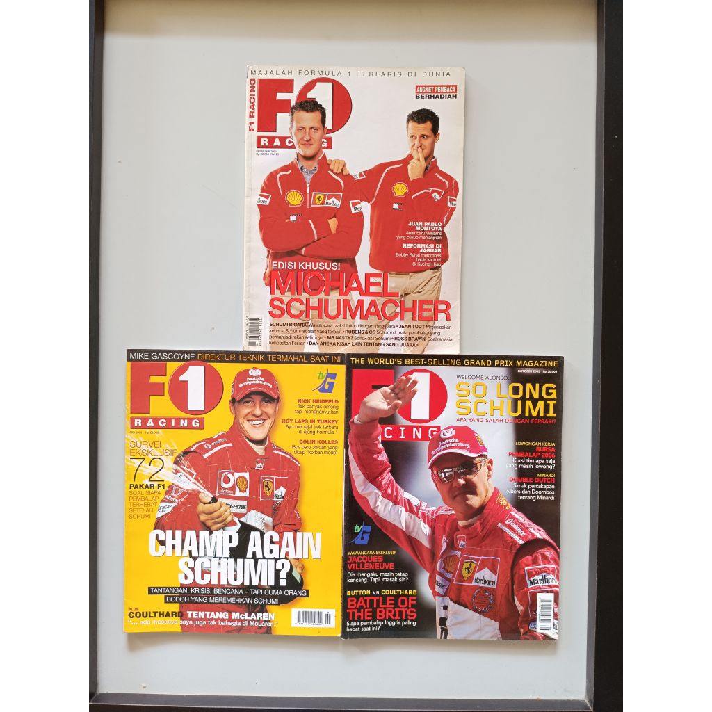 MAJALAH F1 RACING MICHAEL SCHUMACHER