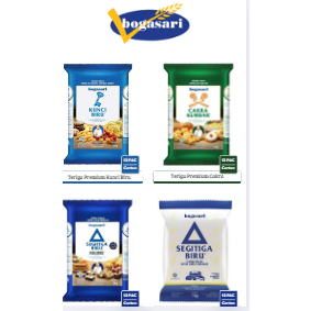 

ANEKA TERIGU KEMASAN 1KG BOGASARI (KUNCI, CAKRA KMEBAR, SEGITIGA BIRU, SEGITIGA EKONOMI)